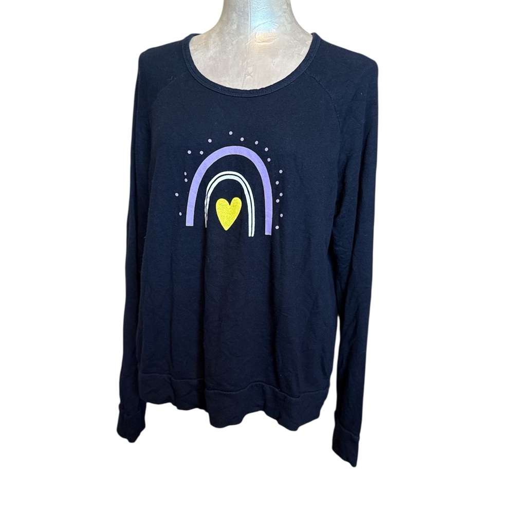 Sundry x Anthropologie Women’s Crewneck Long Sleeve Sweatshirt Pajama Top 3/L